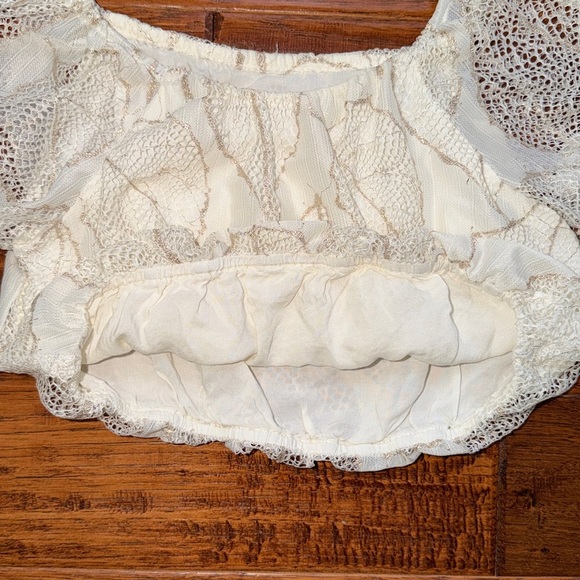 Zara Girls Shimmery Lace Crop Top, size 8 - Picture 7 of 7